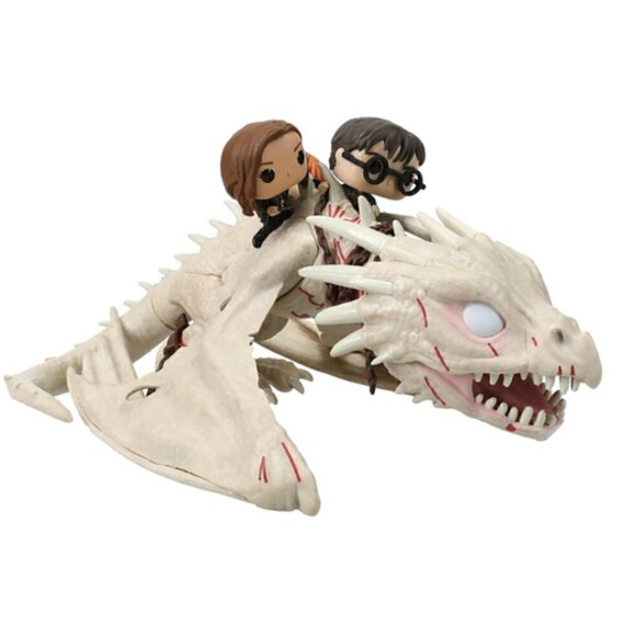 Funko Pop Ukrainian Ironbelly Dragon Harry Potter Ron Weasley Hermione Granger - Picture 1 of 7